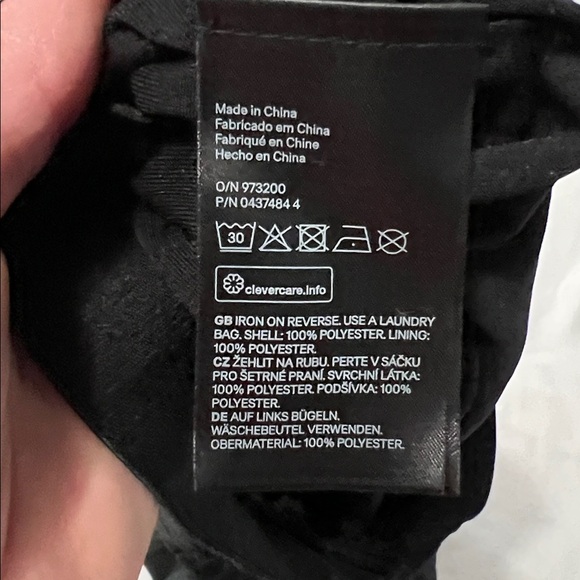 H&M Black Metallic Maxi Skirt w/ Mini Underskirt - Picture 5 of 6